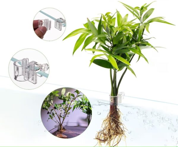 Planteholder til akvarie - Holder til stueplanter (2 stk)