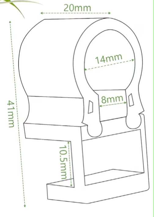 Planteholder til akvarie - Holder til stueplanter (2 stk)